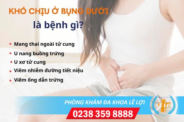 Khó chịu ở bụng dưới là bị gì?